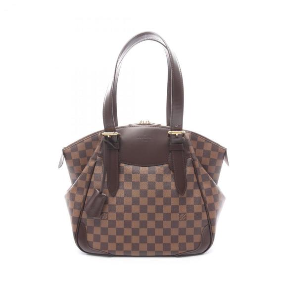 LOUIS VUITTON Brown Damier Leather Shoulder Bag - Picture 1 of 8